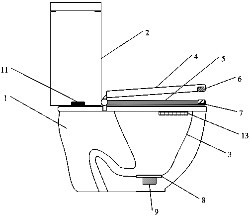 Full-automatic intelligent flushing pedestal pan