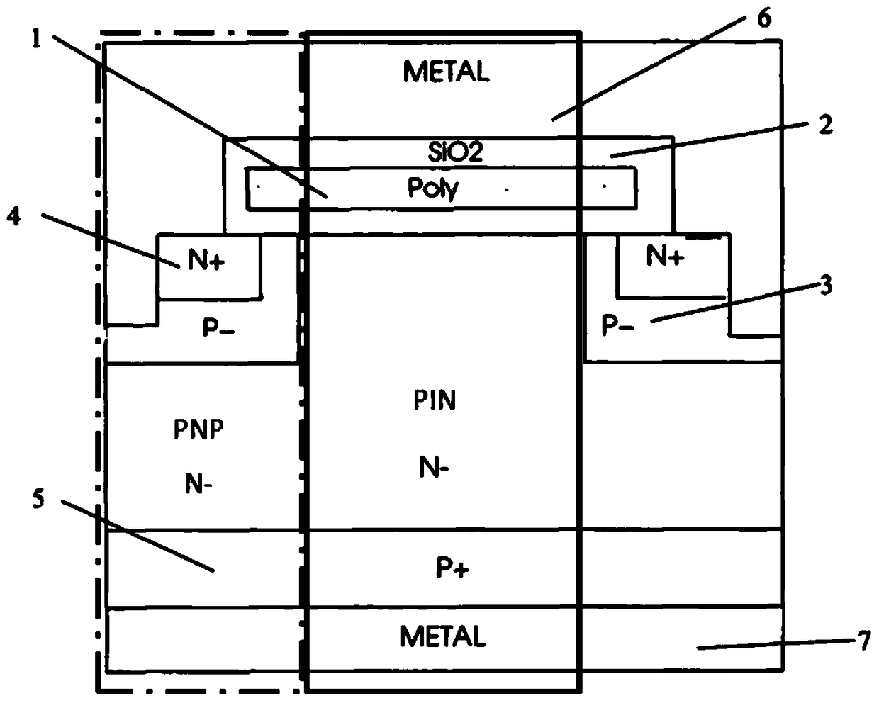 A kind of low on-state loss igbt and its manufacturing method