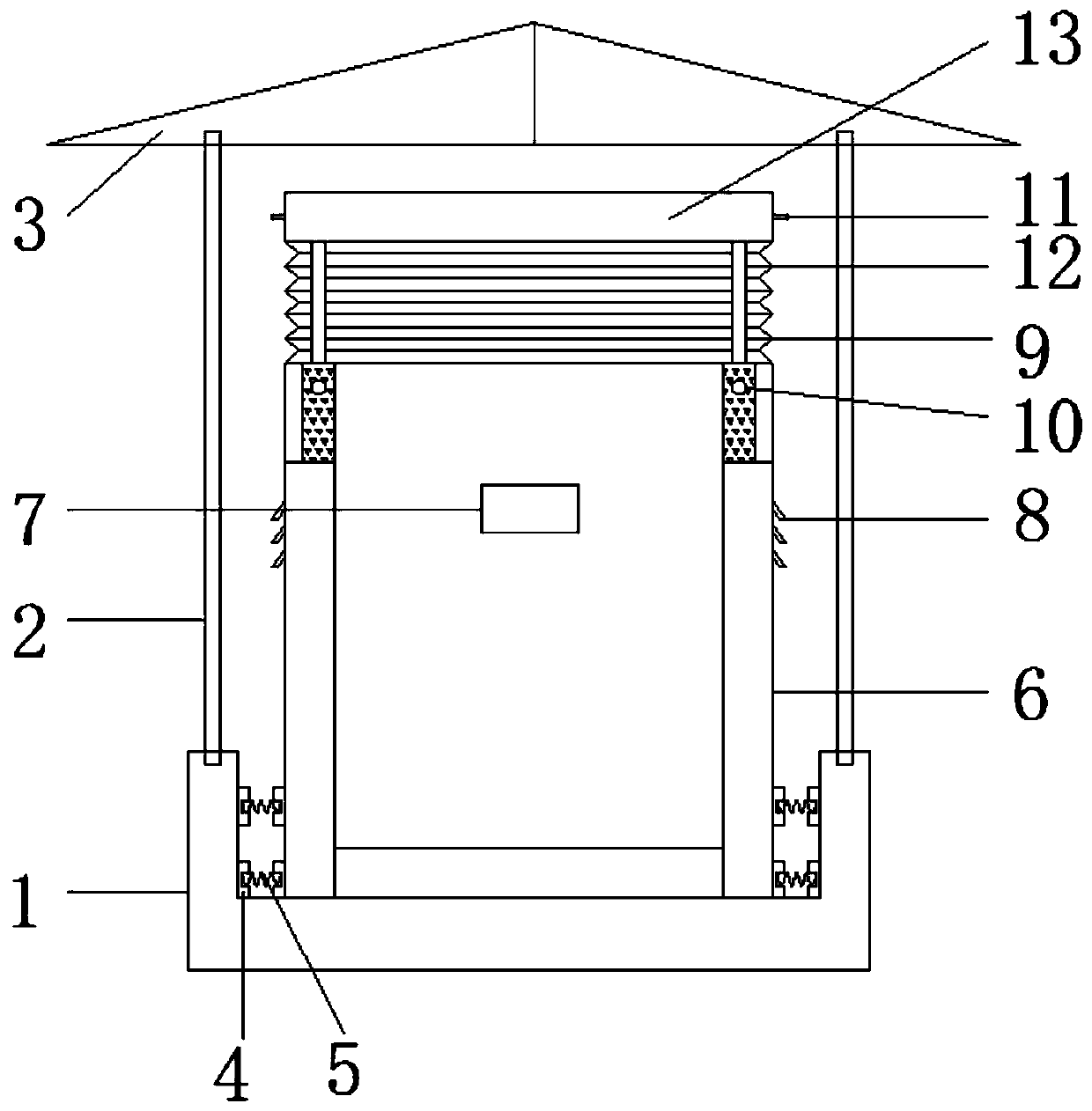 Electric power cabinet with changeable shape