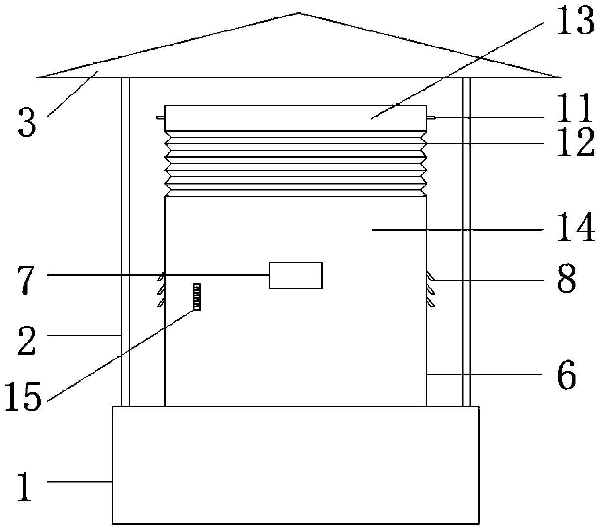 Electric power cabinet with changeable shape