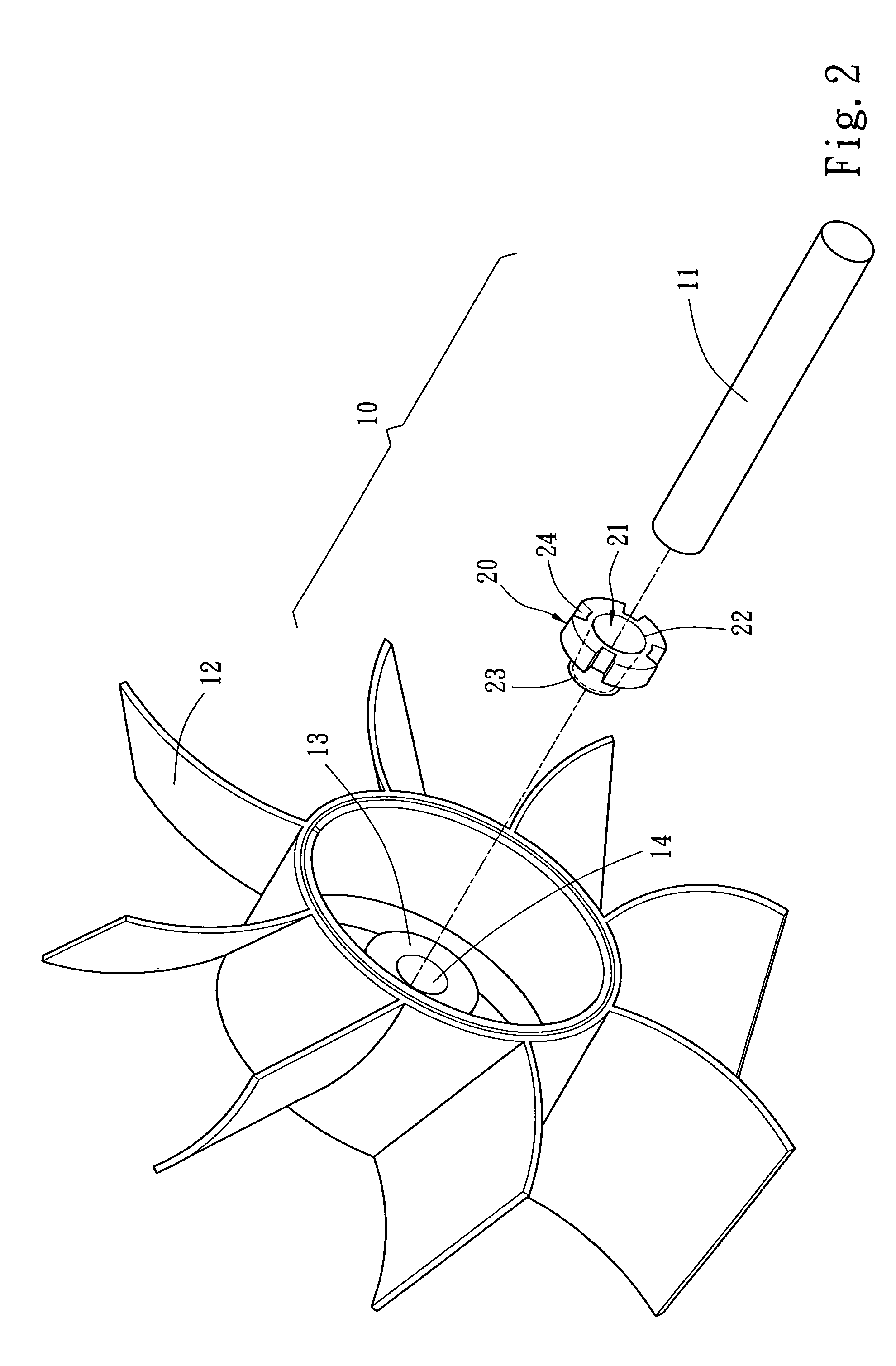 Ceramic spindle coupling structure