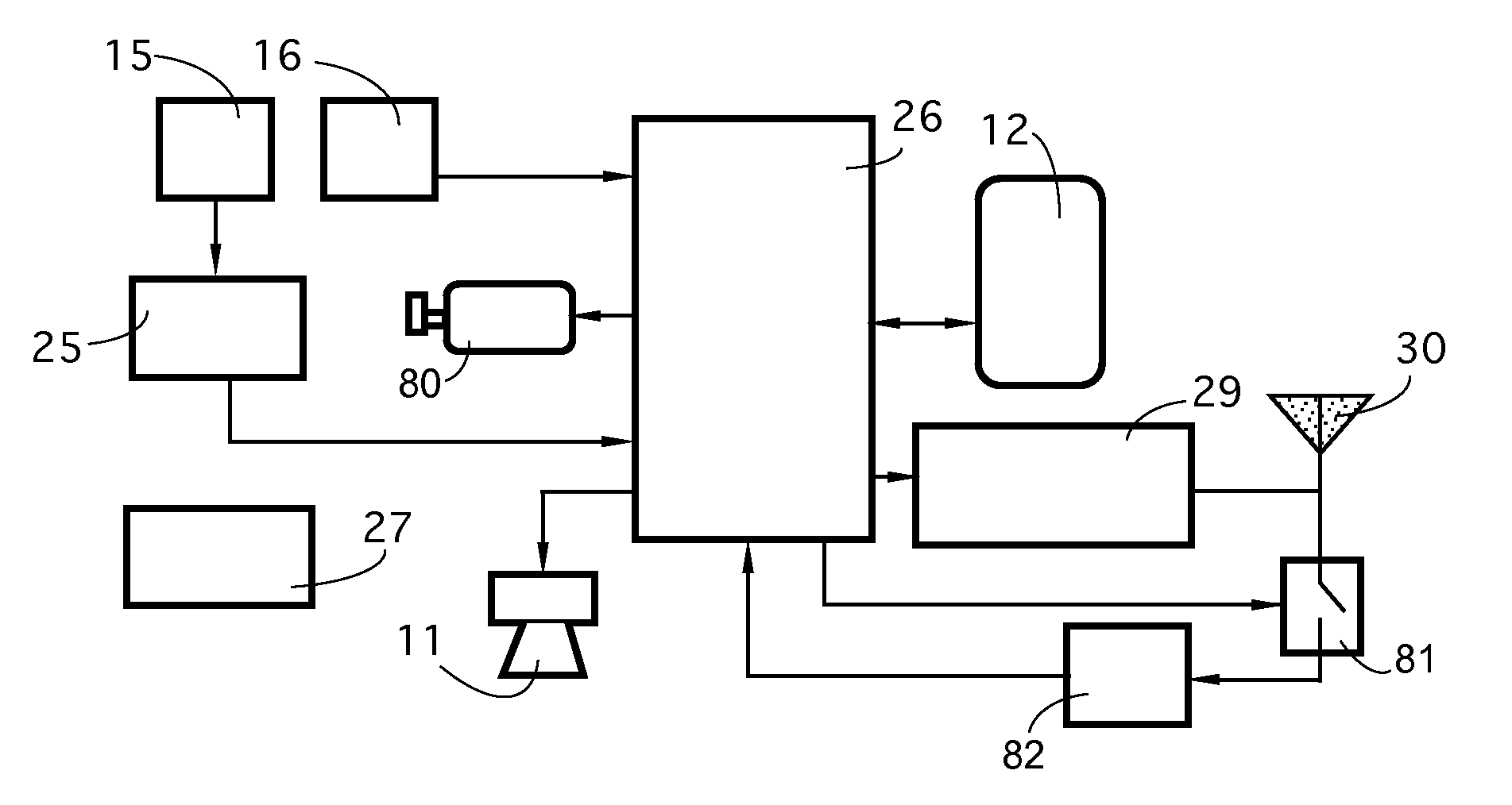 Wireless communication device with integrated electromagnetic radiation sensors