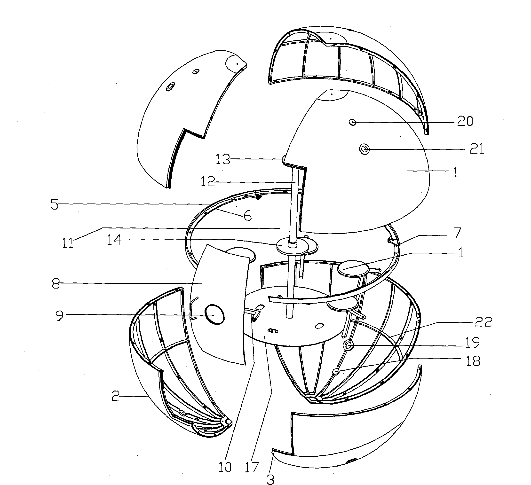 Closed type detachable active protected rescue capsule