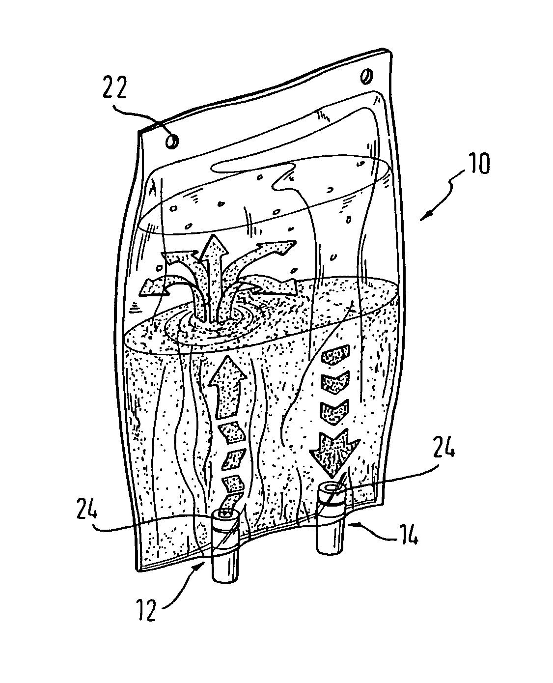 Container for use in dialysis