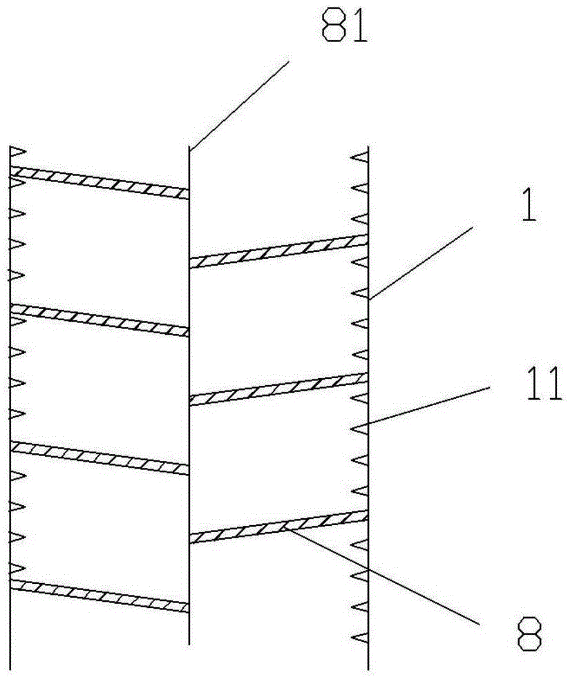 Screw type drying tower