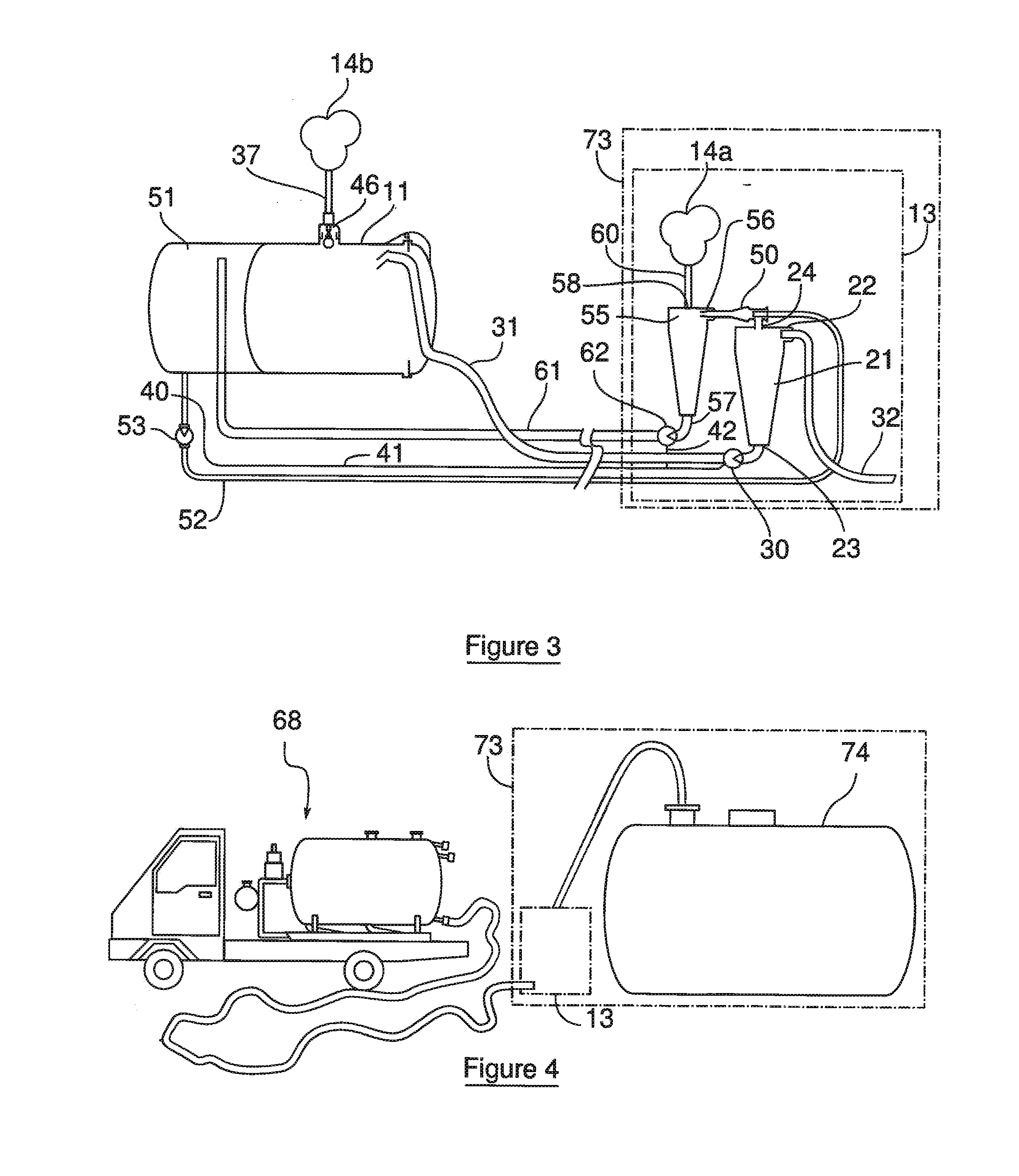 Process and unit for pumping flammable products capable of forming an explosive atmosphere