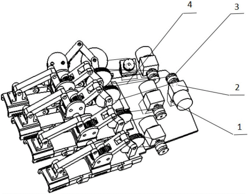 Novel exoskeleton finger rehabilitation robot and working method thereof