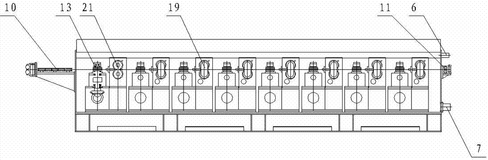 Two-roll continuous mill for wires