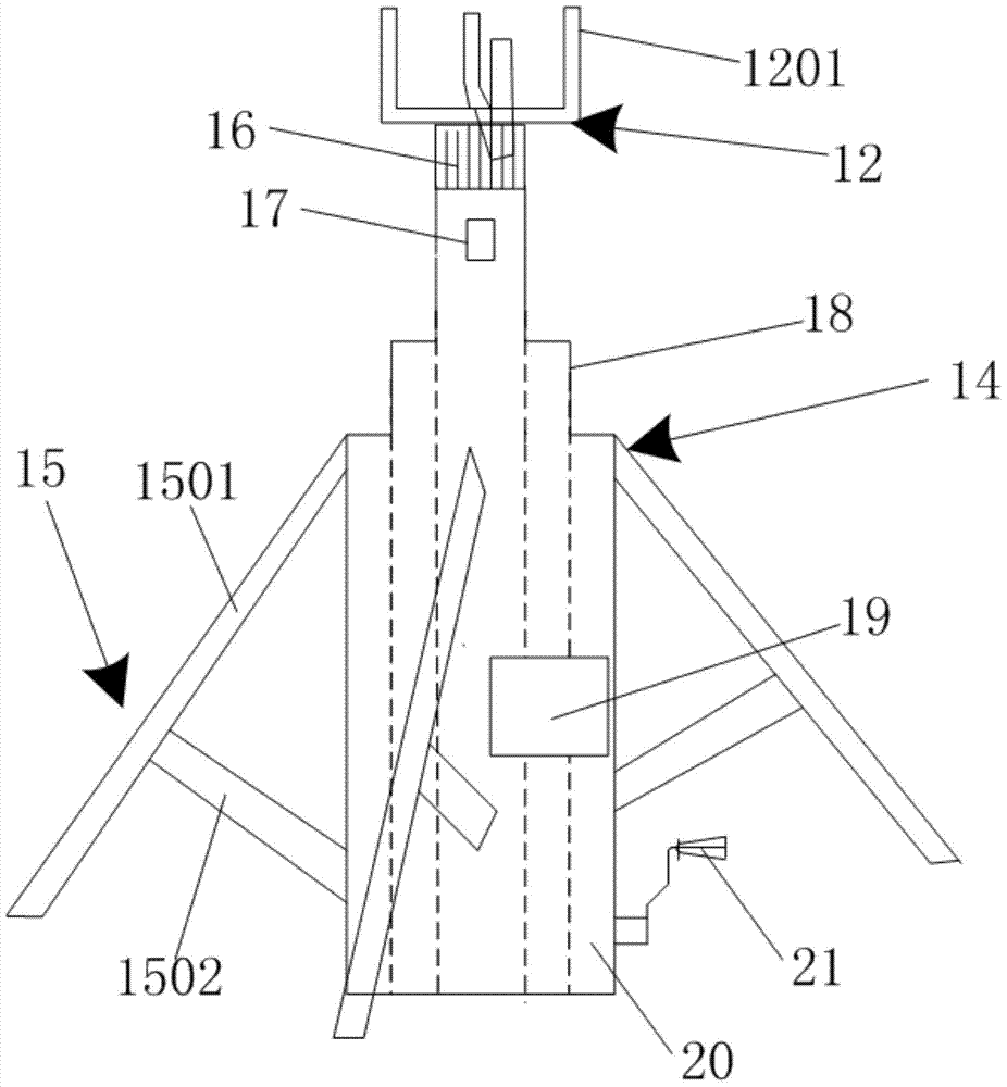 Manual lifting high-altitude grounding device