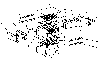 An assembled power battery system structure