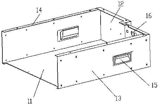 An assembled power battery system structure