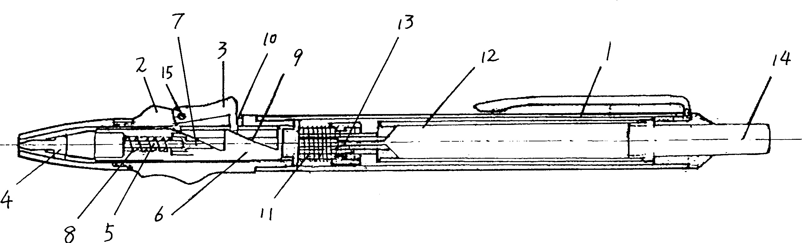 Propelling pencil with multiple pencil leads and posture correcting and positioning function