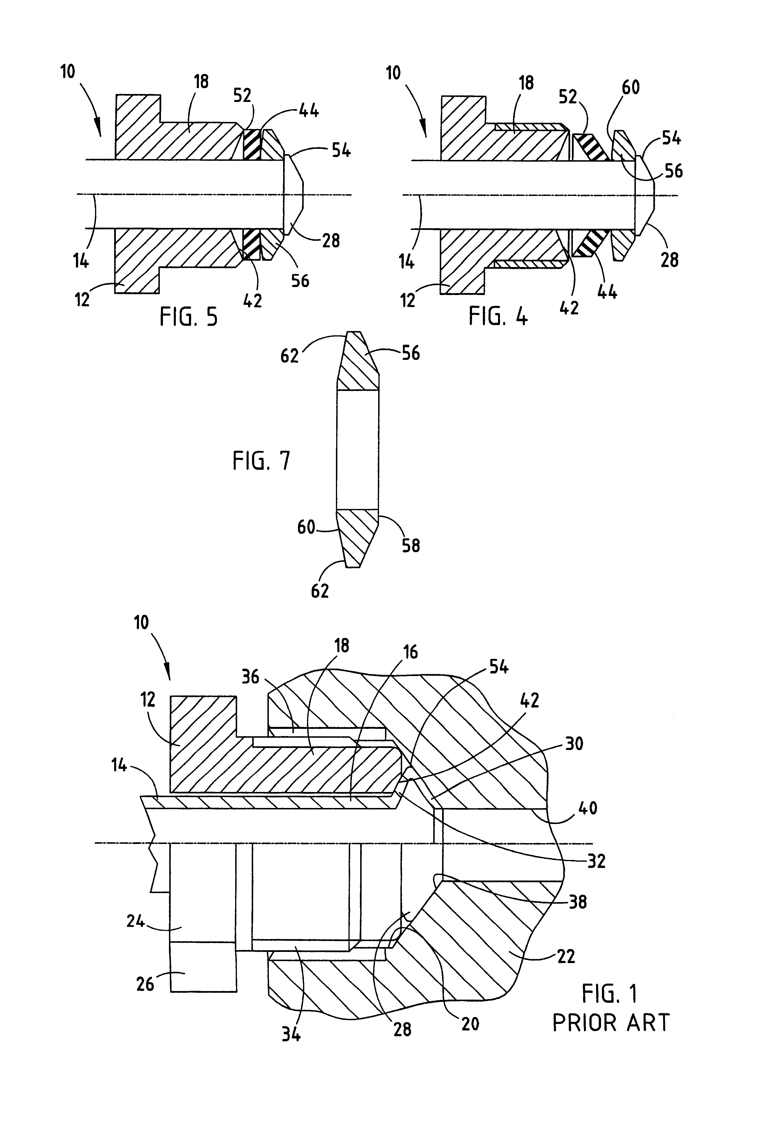 Brake tube connector