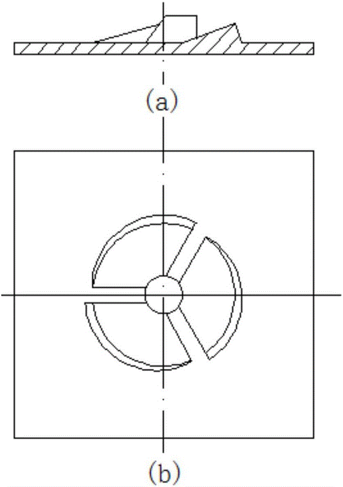 Simple preparation method of stripping pattern mold for casting of three-blade isometric screw inducer