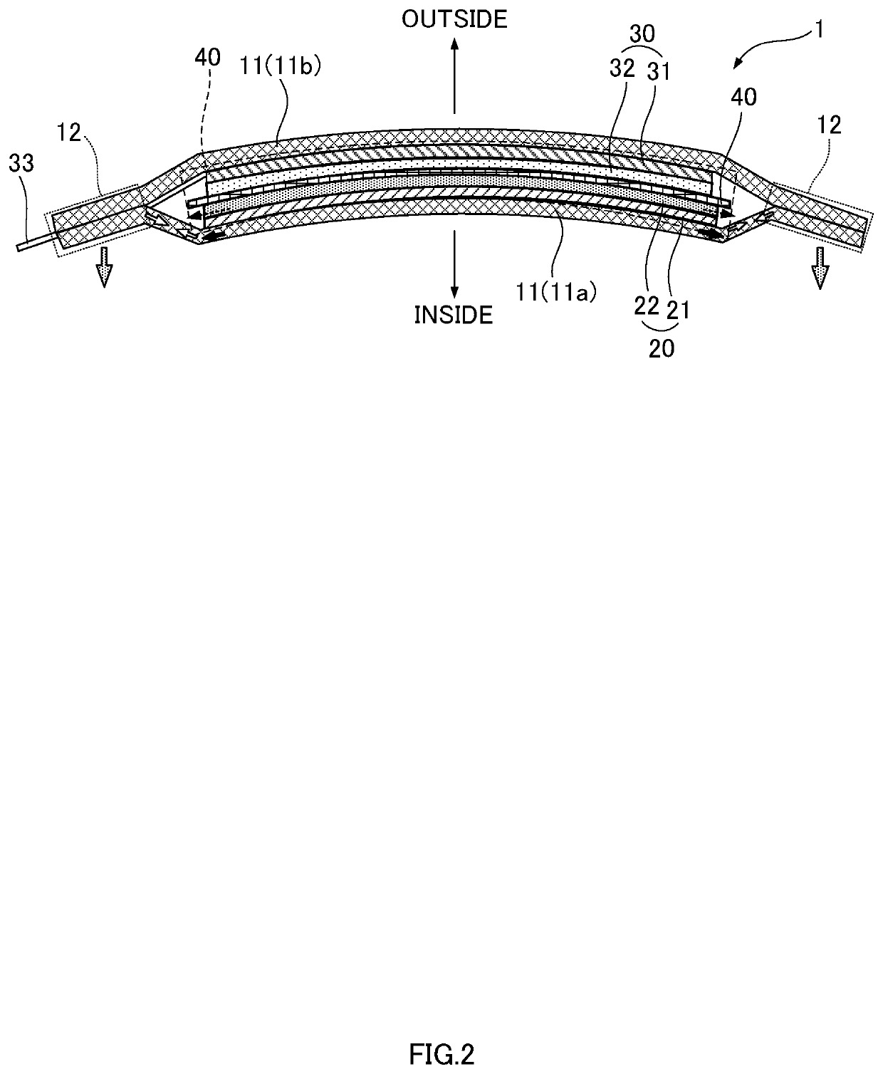 Laminate-type power storage element