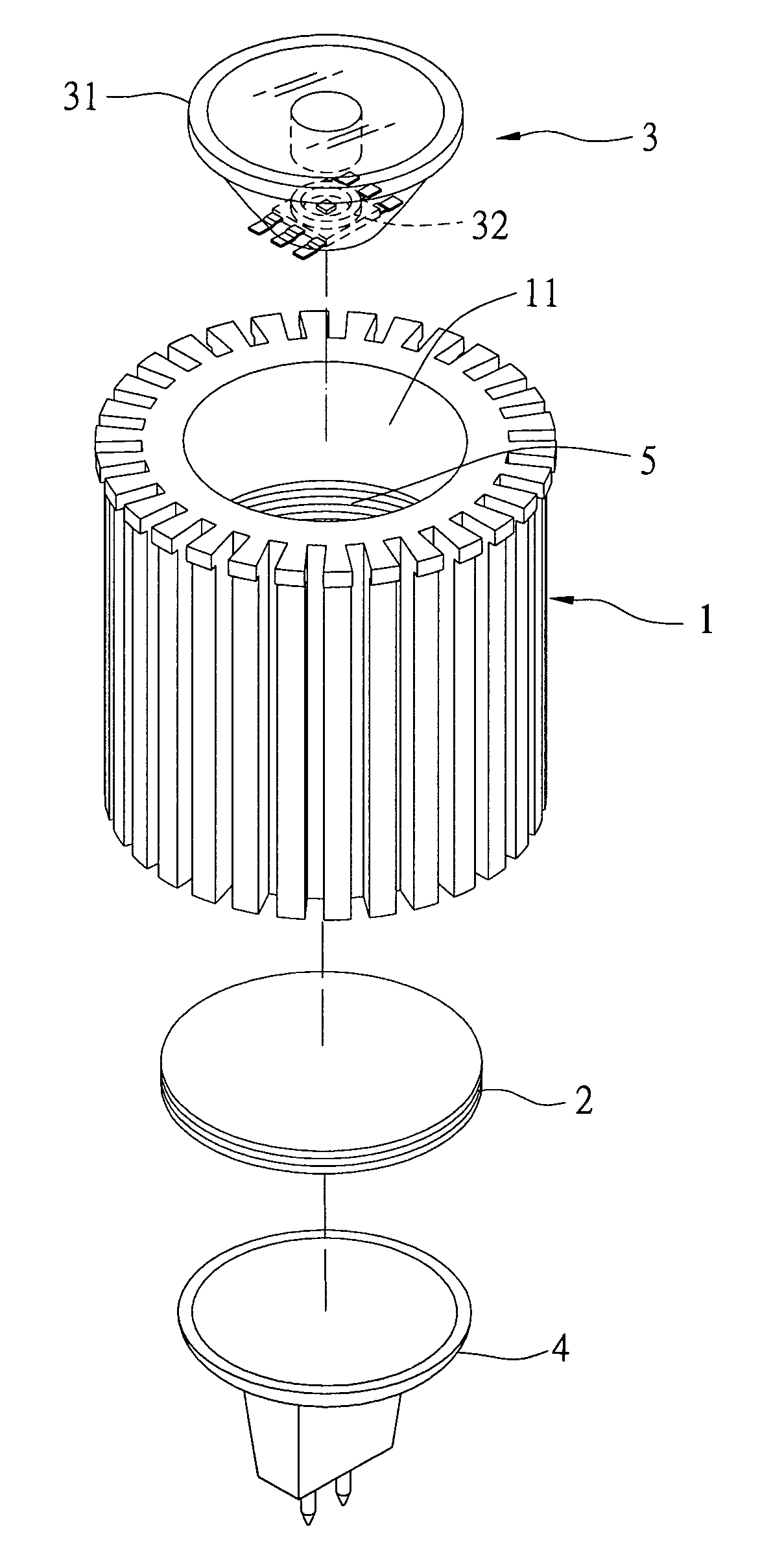 Modular lamp structure