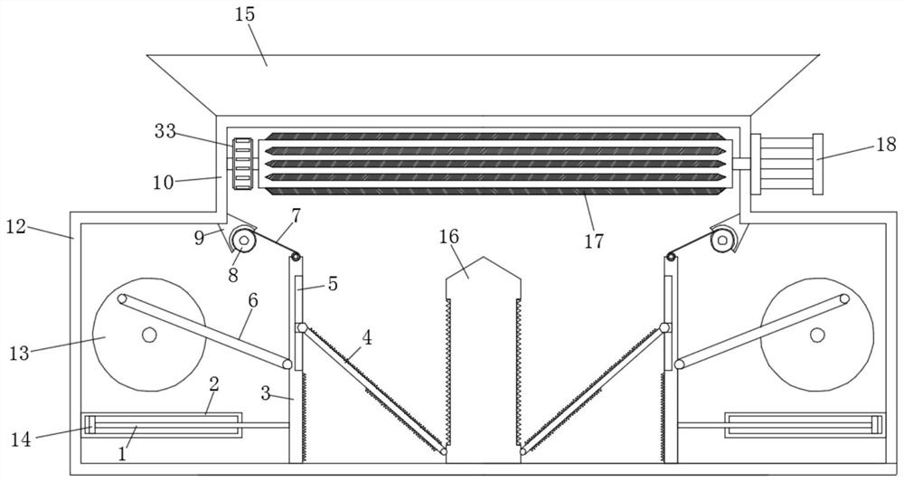 Sandstone core uranium-containing grade quantitative analysis device