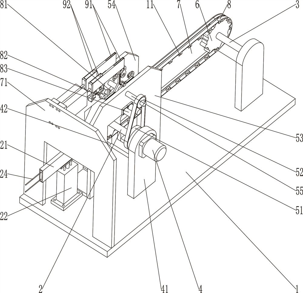 Chainsaw chain processing platform with protective mechanism