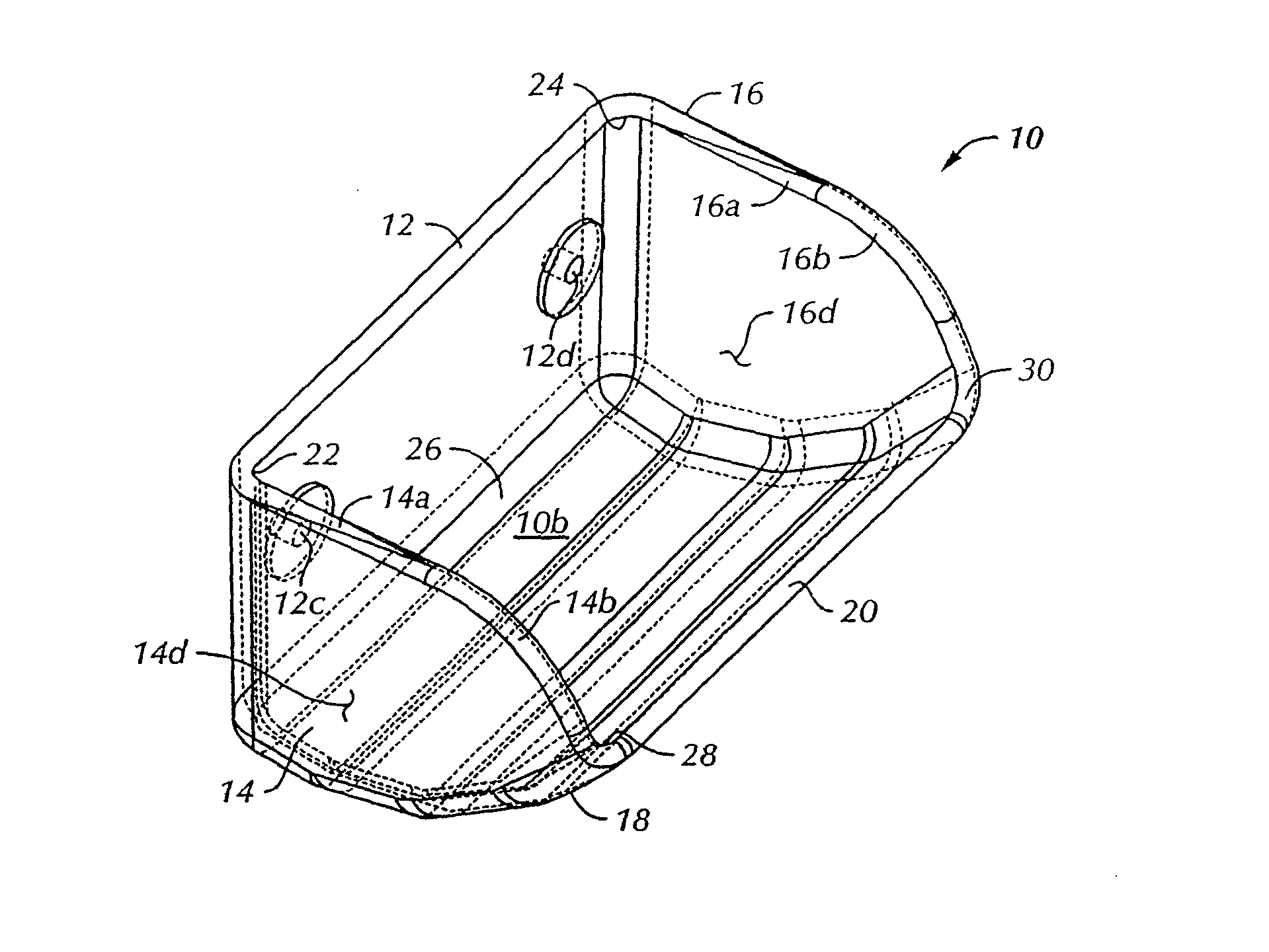 Material conveyor system container