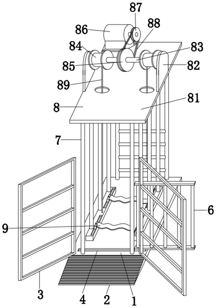 Special examination device for animal husbandry and veterinary