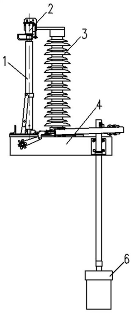 Grounding switch static contact and straight swing plug-in grounding switch