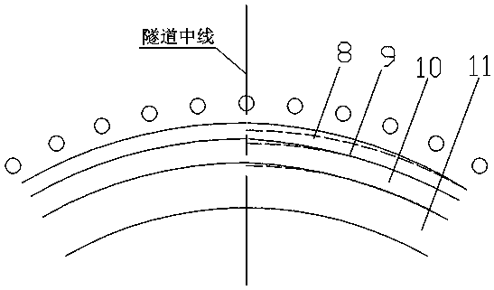 Shallow-buried bias tunnel asymmetric supporting structure and construction method