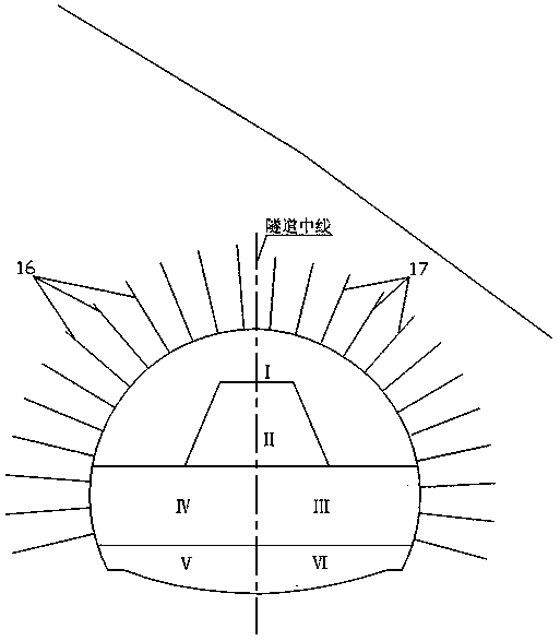 Shallow-buried bias tunnel asymmetric supporting structure and construction method