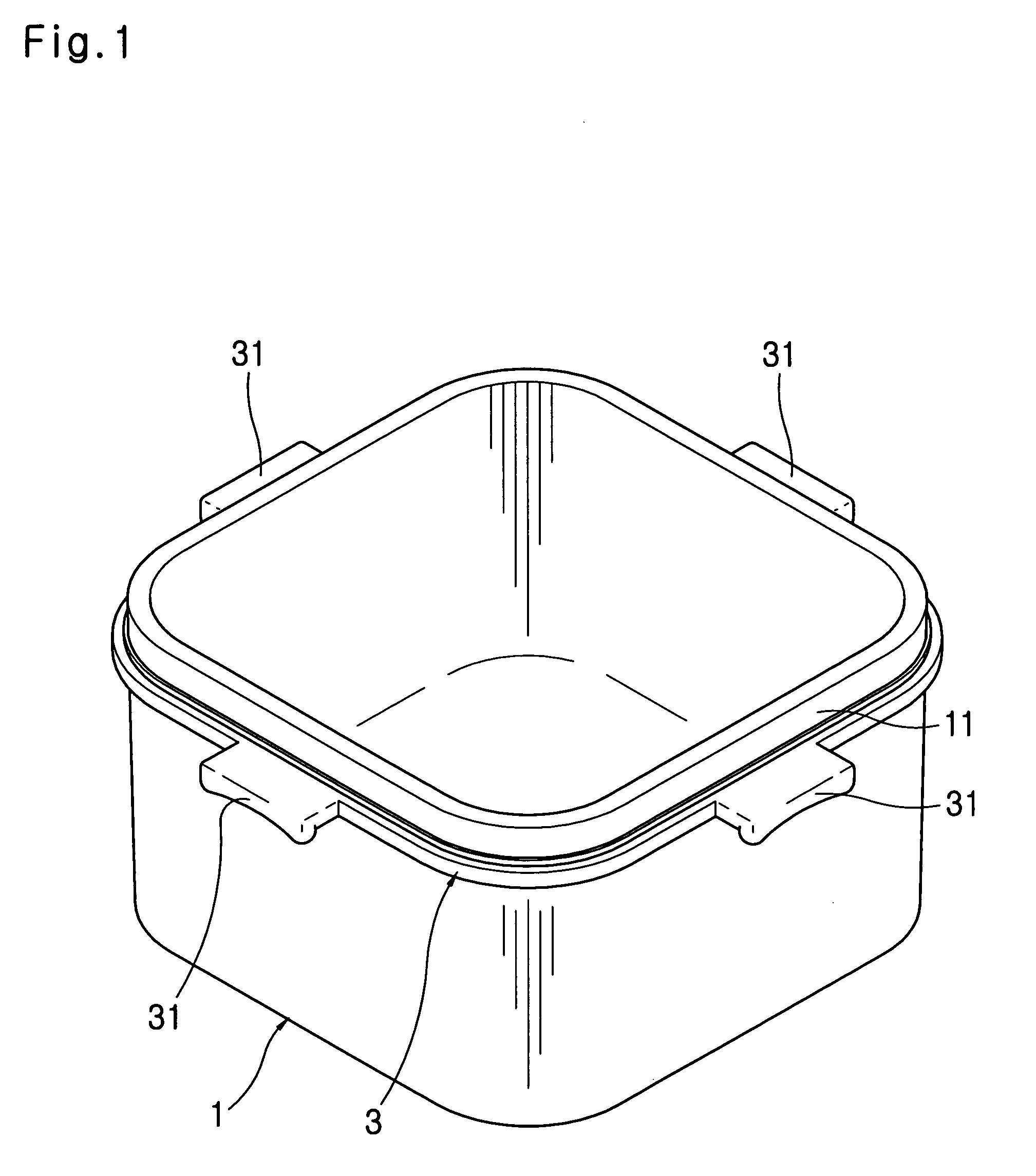 Non-plastic container for storing food