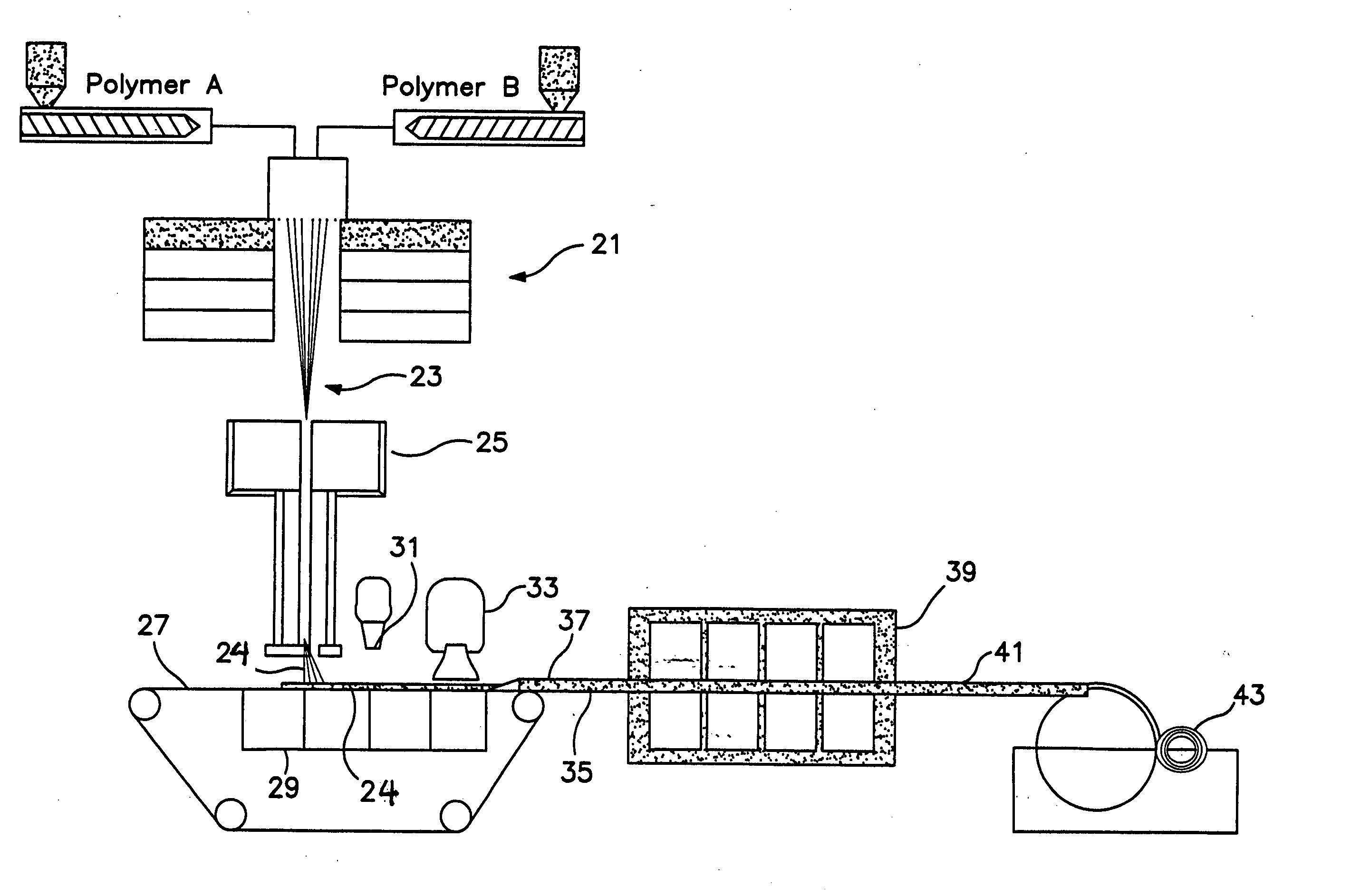 High loft low density nonwoven webs of crimped filaments and methods of making same