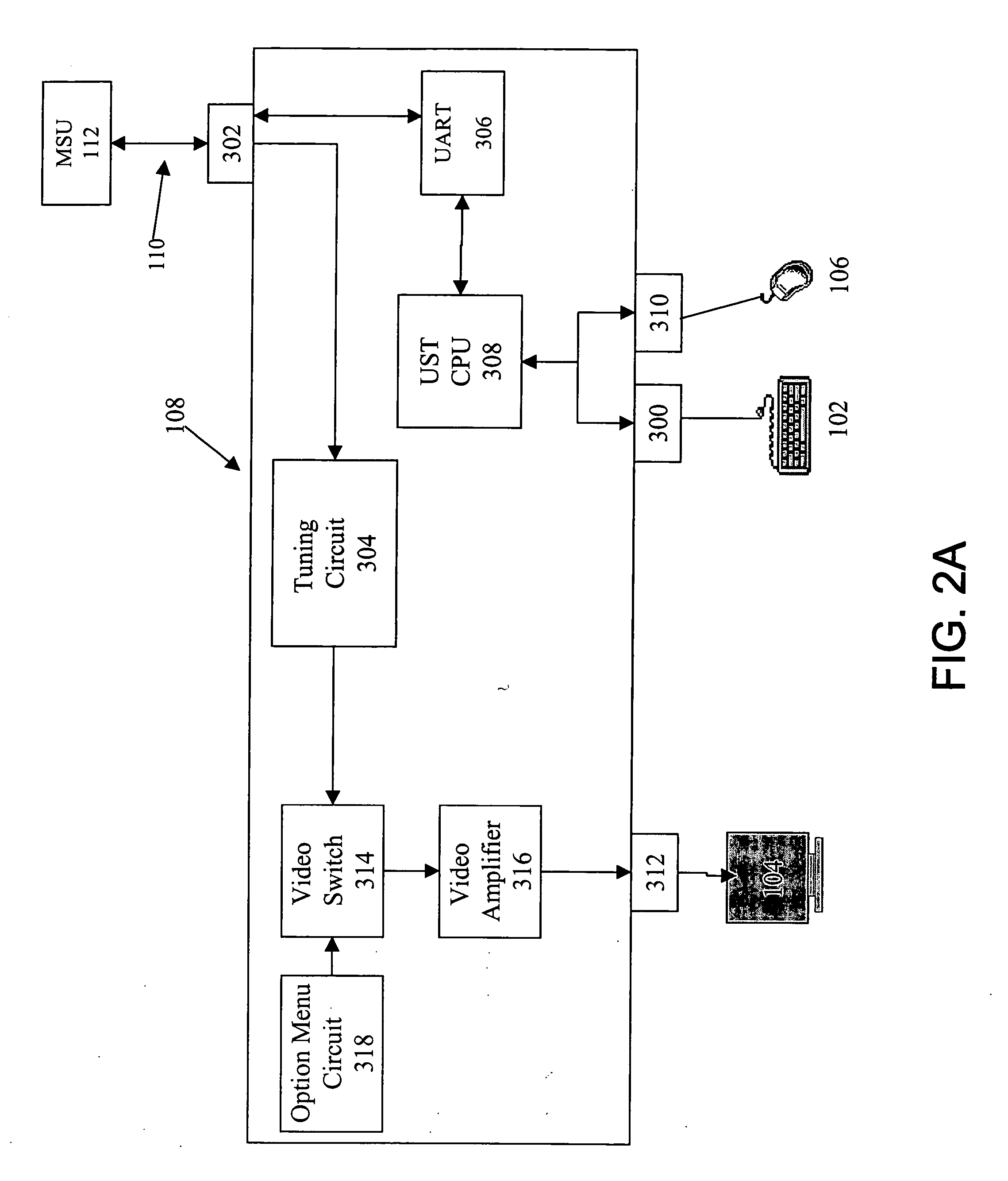 Option menu for use with a computer management system