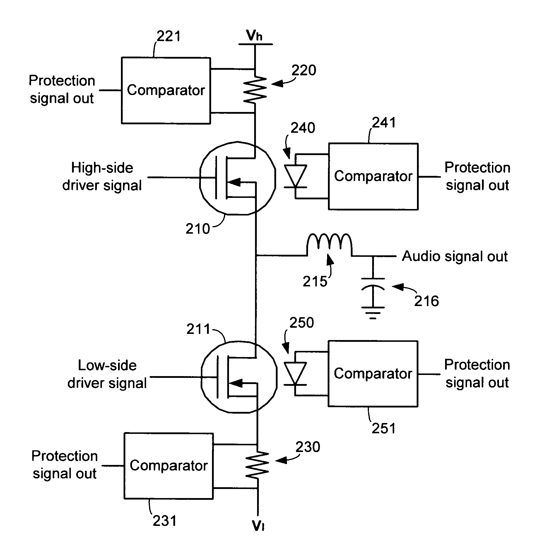 Systems and methods for protection of audio amplifier circuits