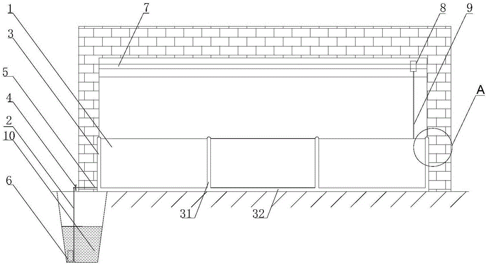 Flood prevention baffle and working method thereof