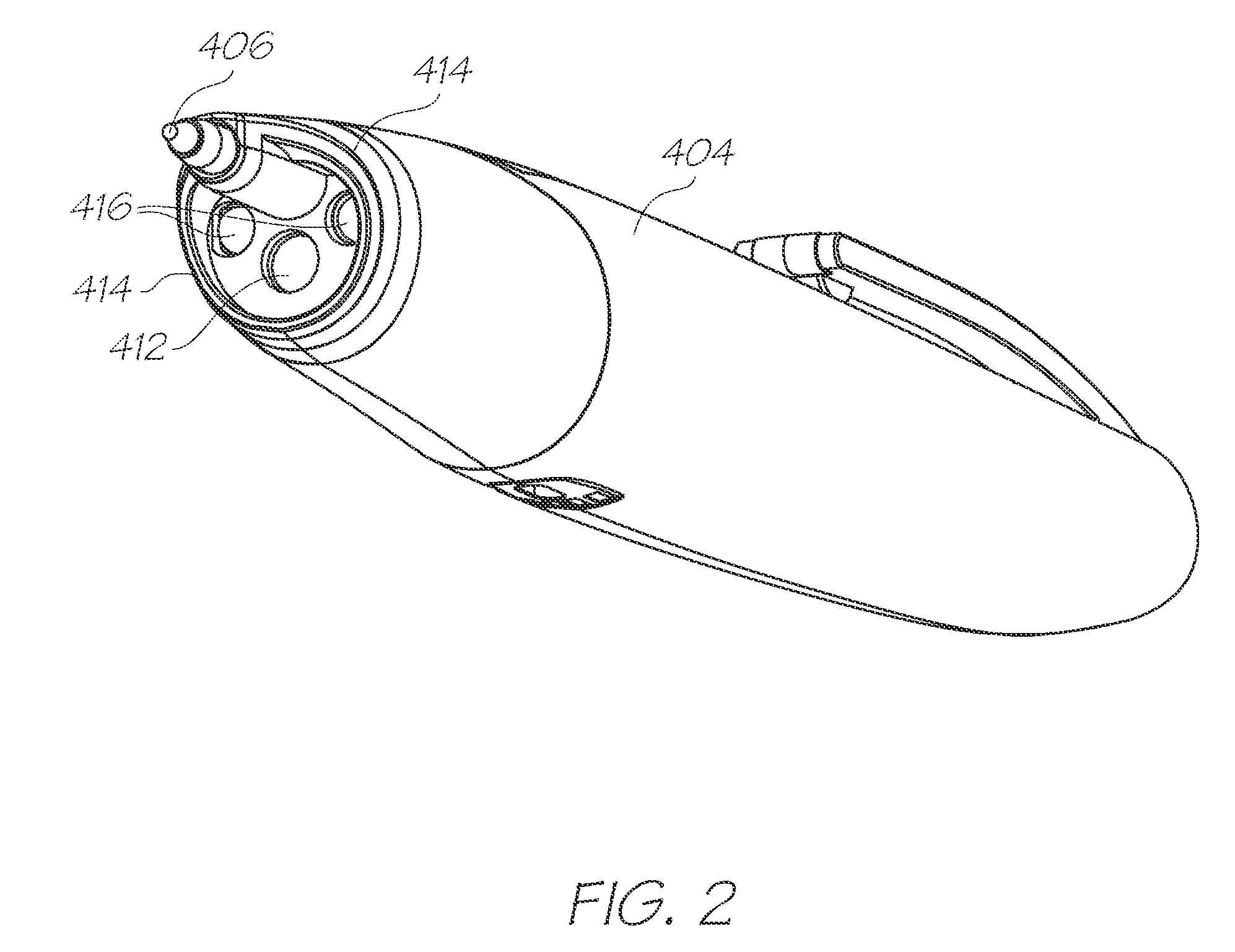 Electronic pen with retractable and replaceable cartridge