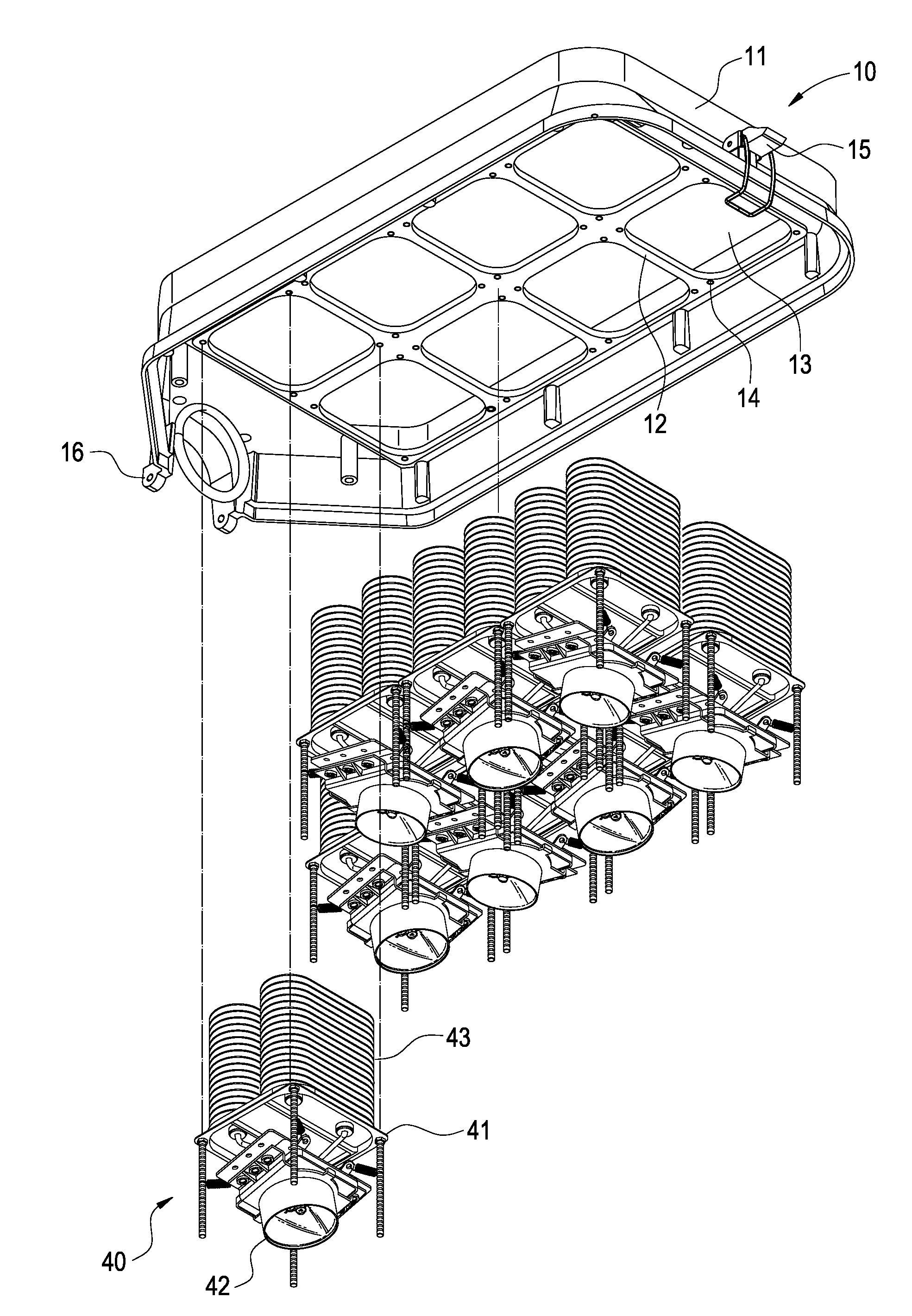 Modulized Assembly Of A Large-sized LED Lamp