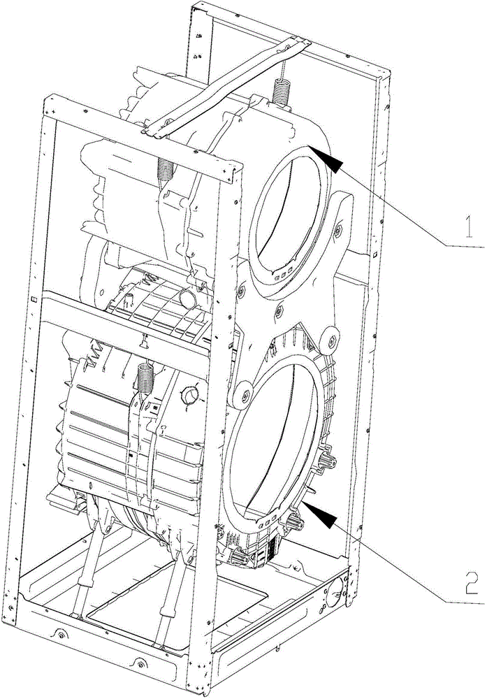 Heating control method for multi-drum washing machine