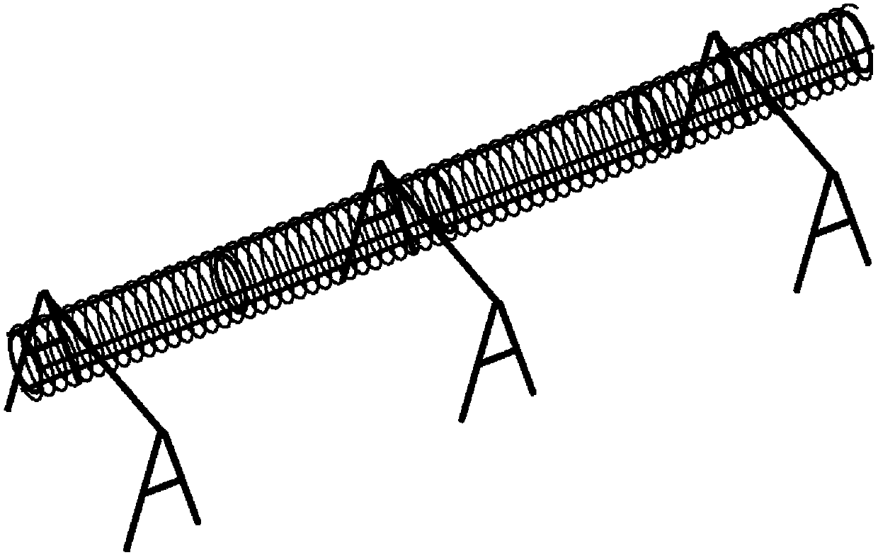 Structure and method used for improving compressive strength of pressure type anchor cable cement grouting body