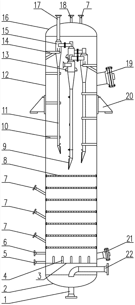 A kind of equipment for preparing trichlorosilane by cold hydrogenation method