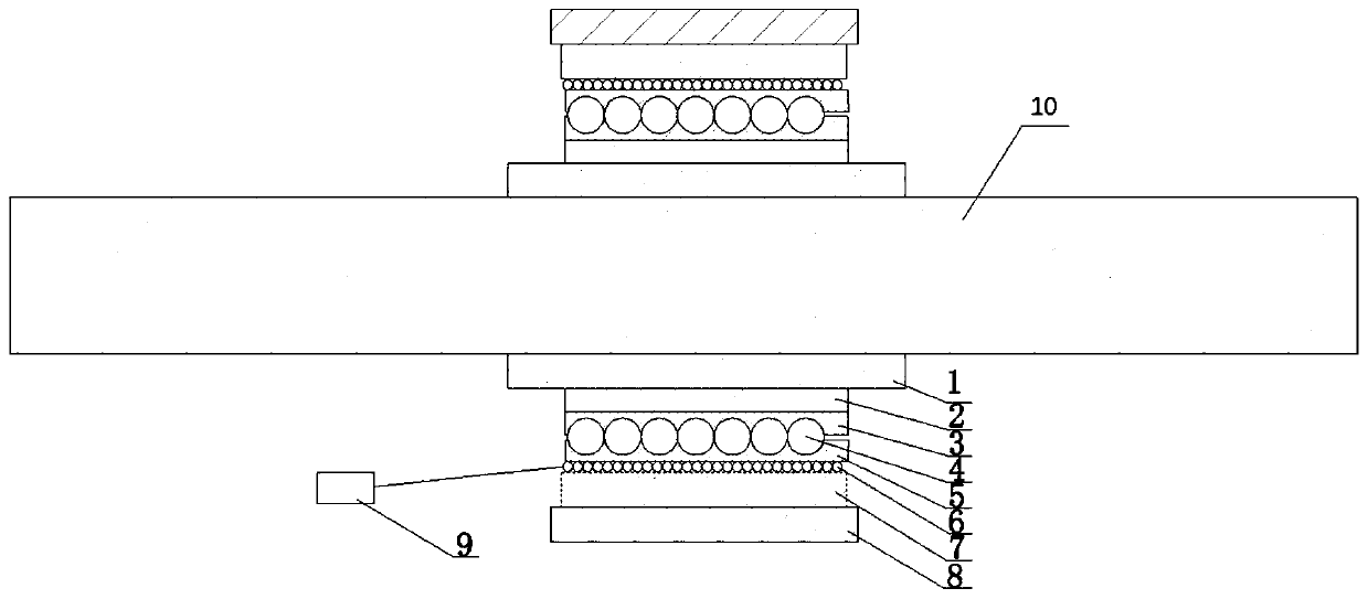 Anti-vibration bearing device and anti-vibration method