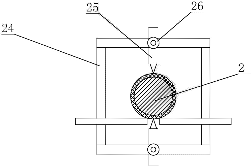 Automatic stripping device for waste cables