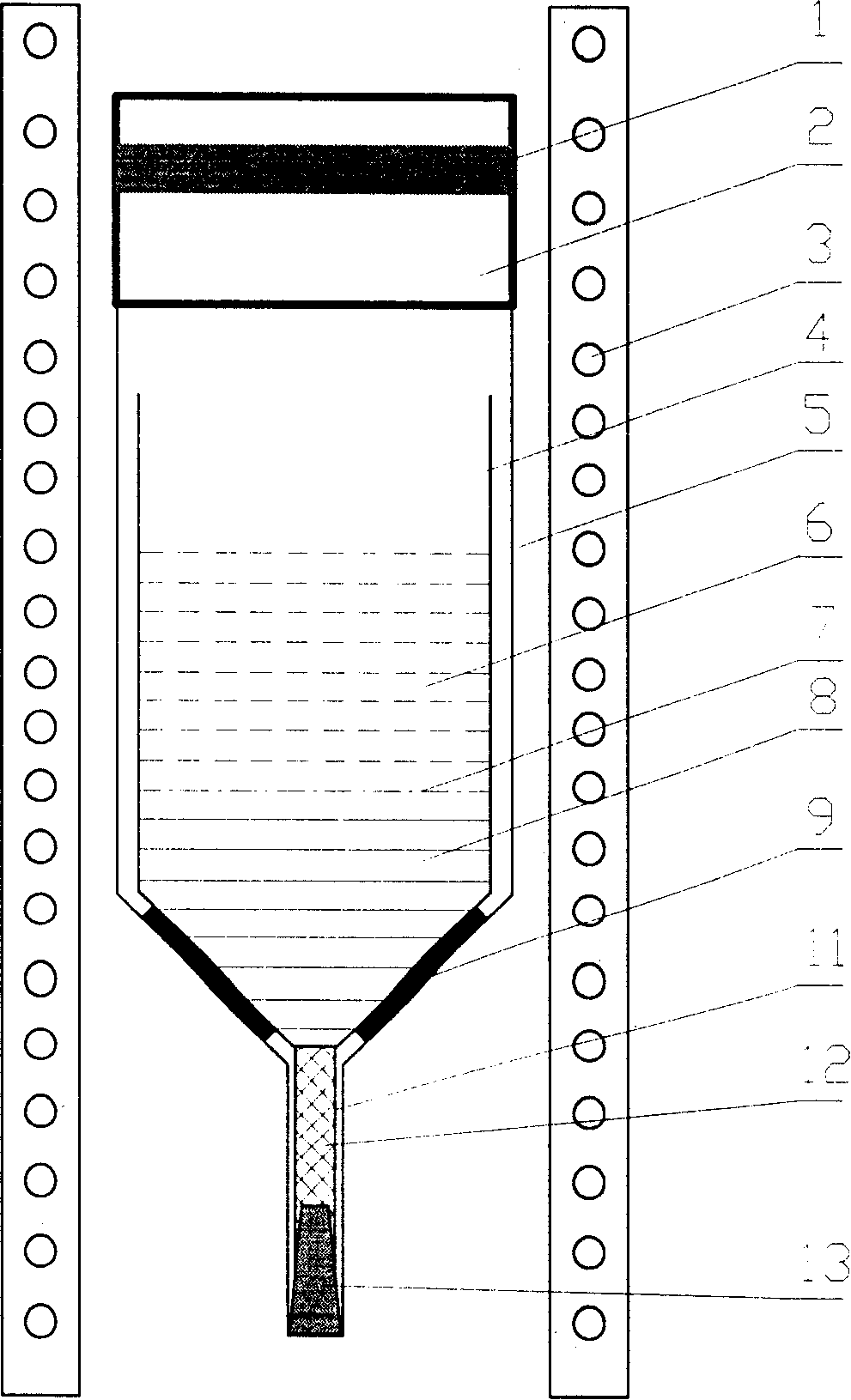 Precise vertical temperature-difference gradient condensation single crystal growth device and method thereof