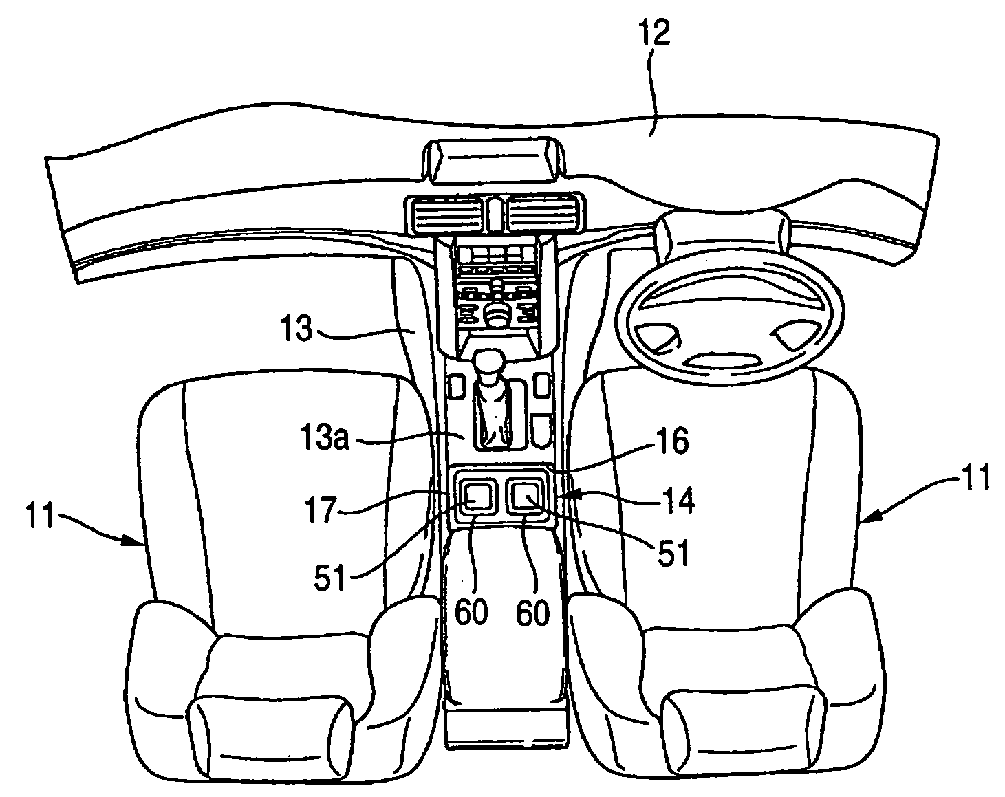 Automotive container holding apparatus