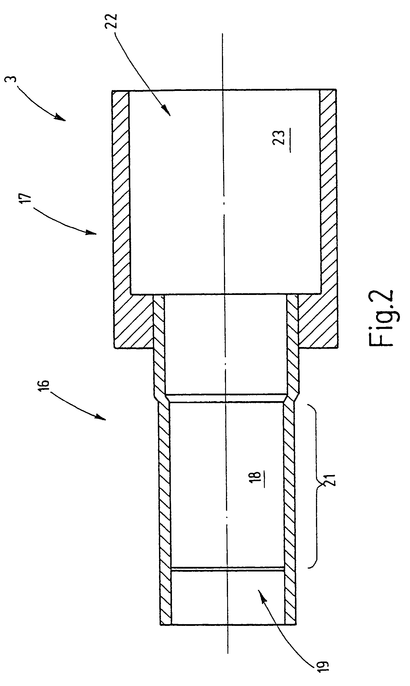 Flexible corrugated hose assembly and connecting process