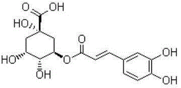 Application of chlorogenic acid to preparing medicine for treating allergic rhinitis