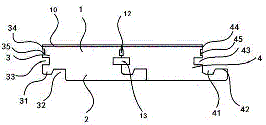 Groove-type locked floor