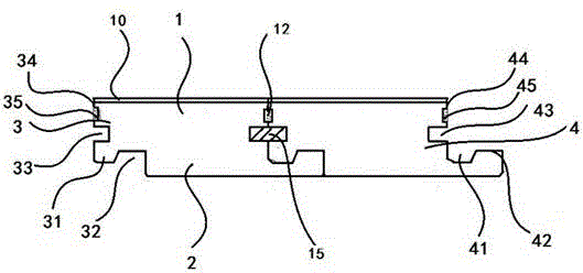 Groove-type locked floor