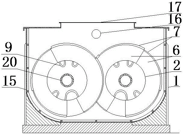 Cooling and conveying device