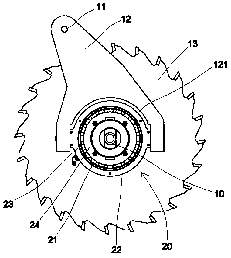 Rolling mechanism of drive shaft of woodworking machine