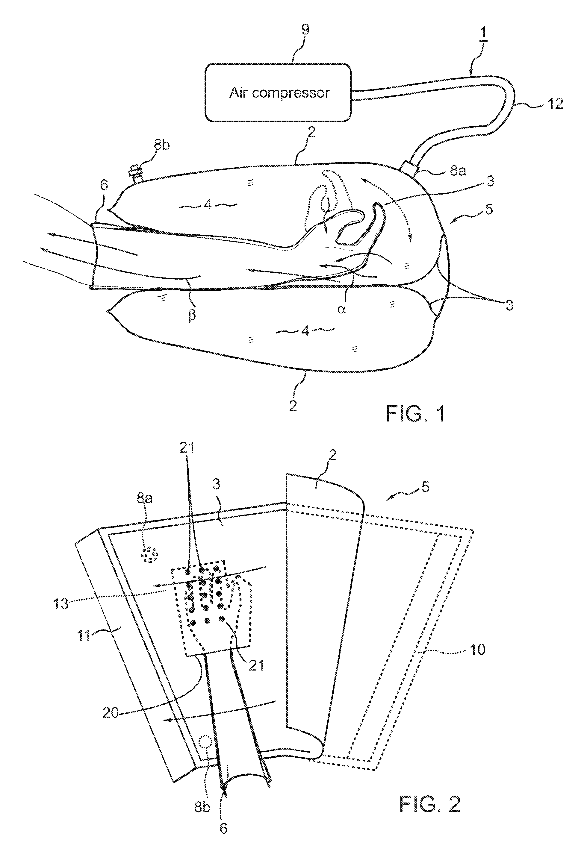 Positive pressure chamber for extremities