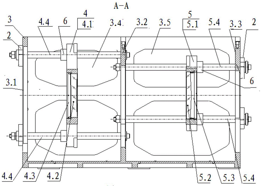 Frame-integrated multi-rod guide continuous zoom device