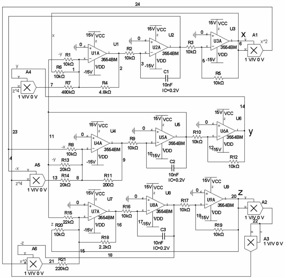 A new high-order three-dimensional chaos model and its circuit